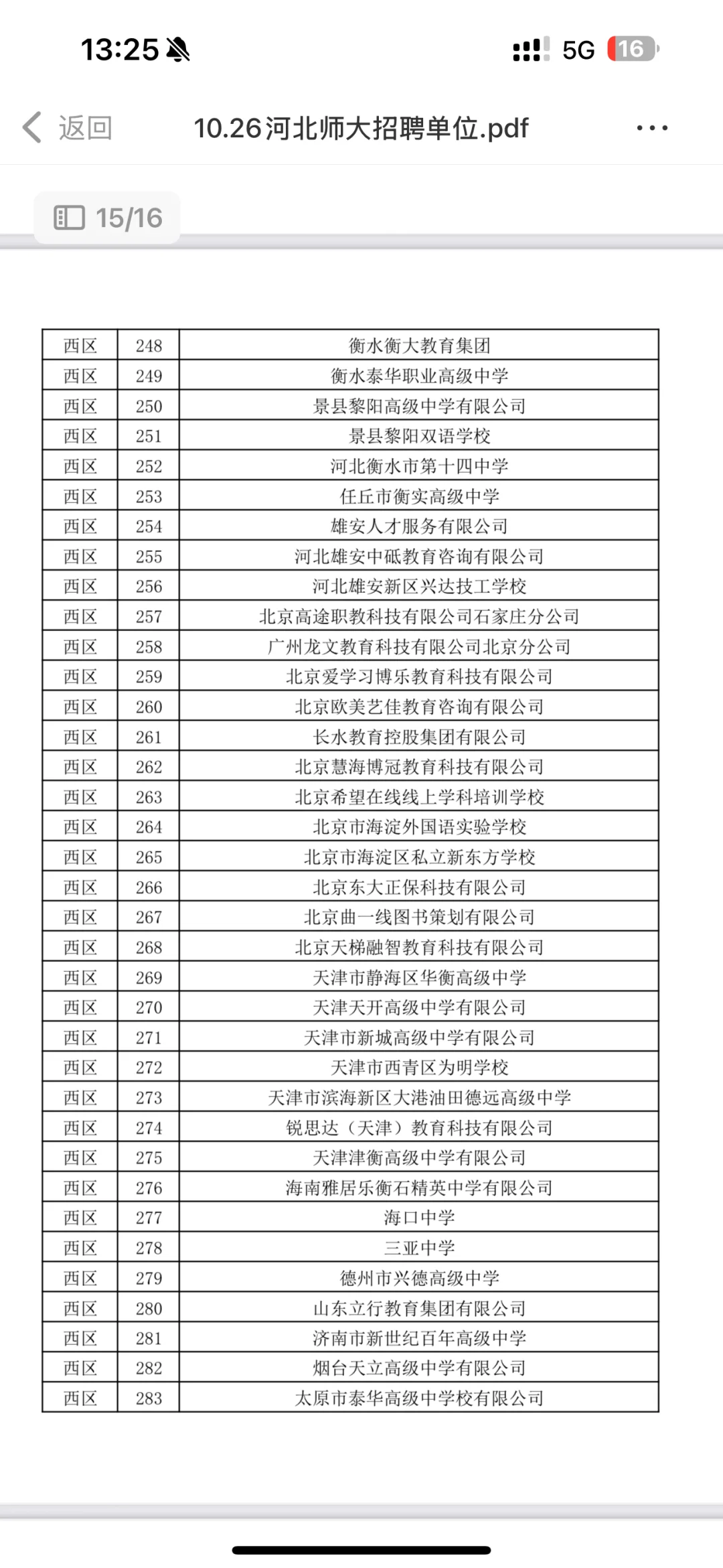 学校篇—河北师范大学10.26招聘会单位