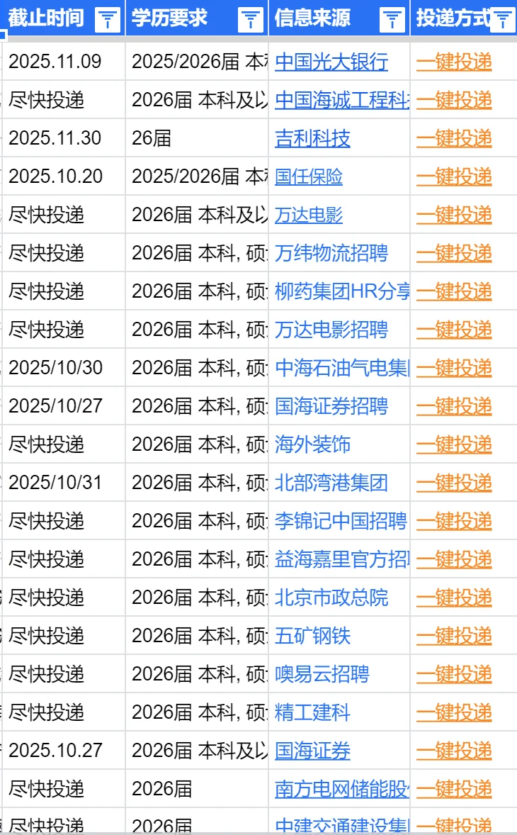 南宁秋招根本没有空窗期，十一必投！