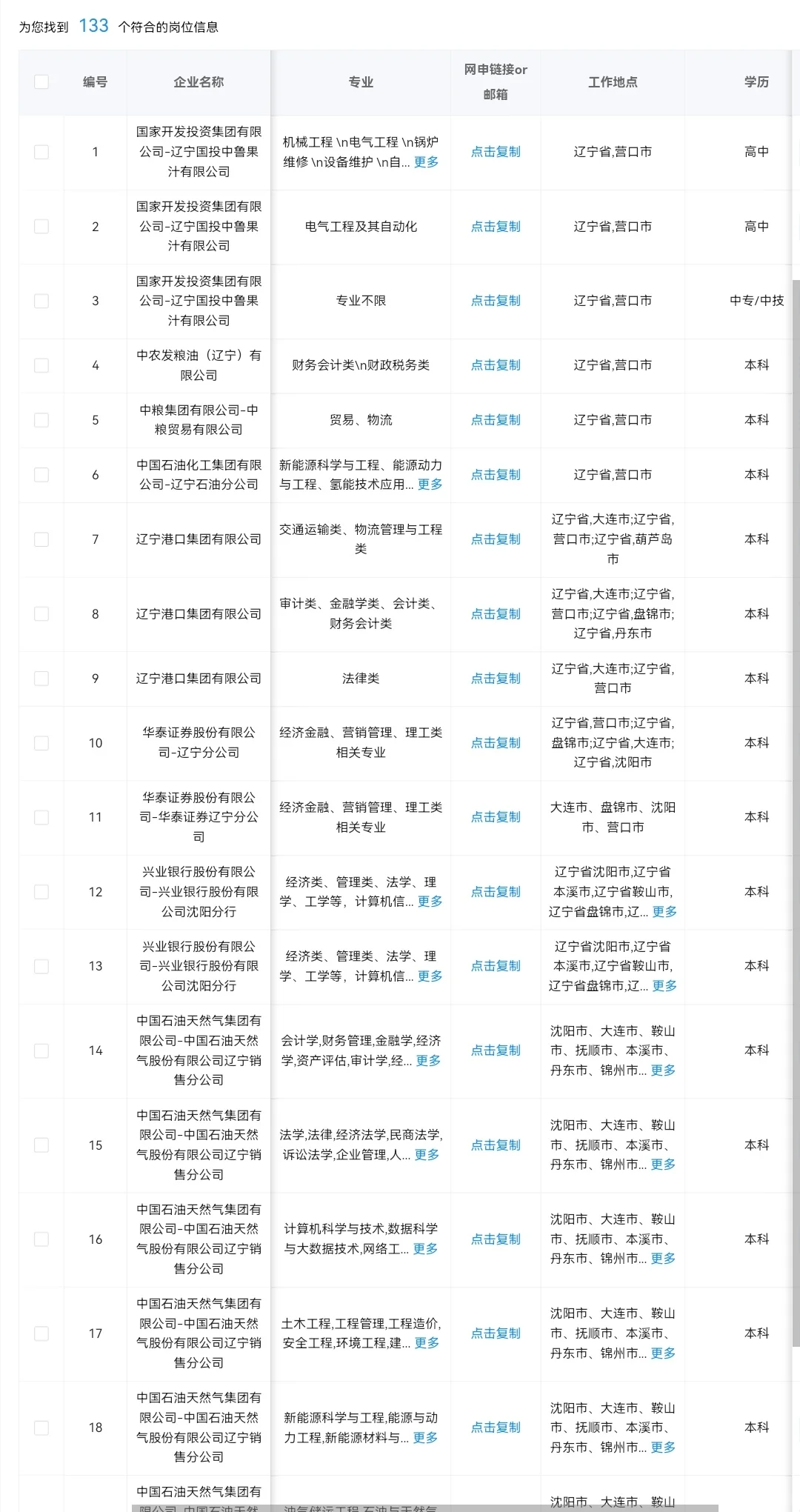 辽宁营口秋招可投央国企