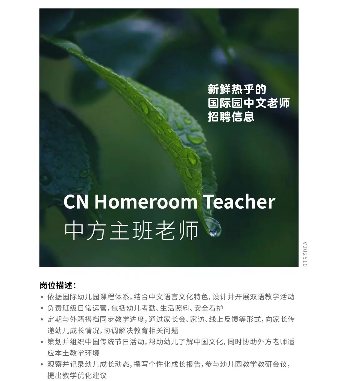 96年/月薪1.5w/上海国际学校工作（可内推