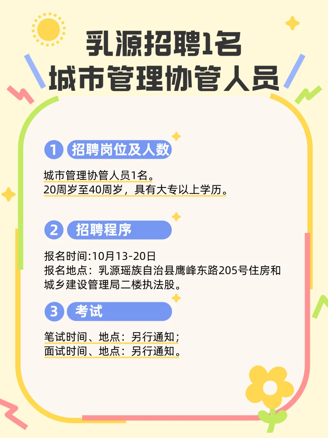 合同制：韶关市乳源县招聘城市管理协管人员