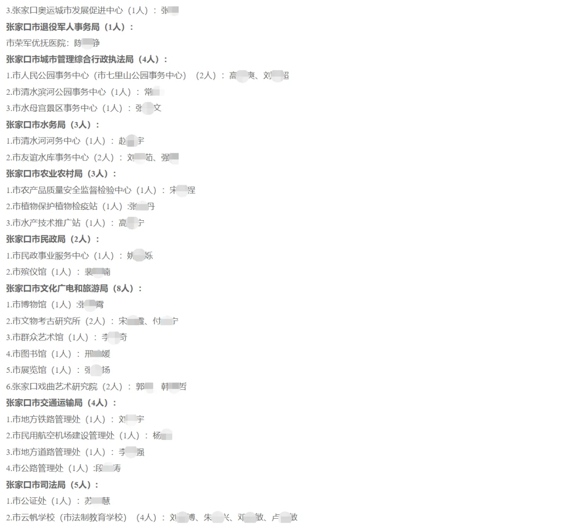 张家口事业单位拟聘公示676人 恭喜上岸！