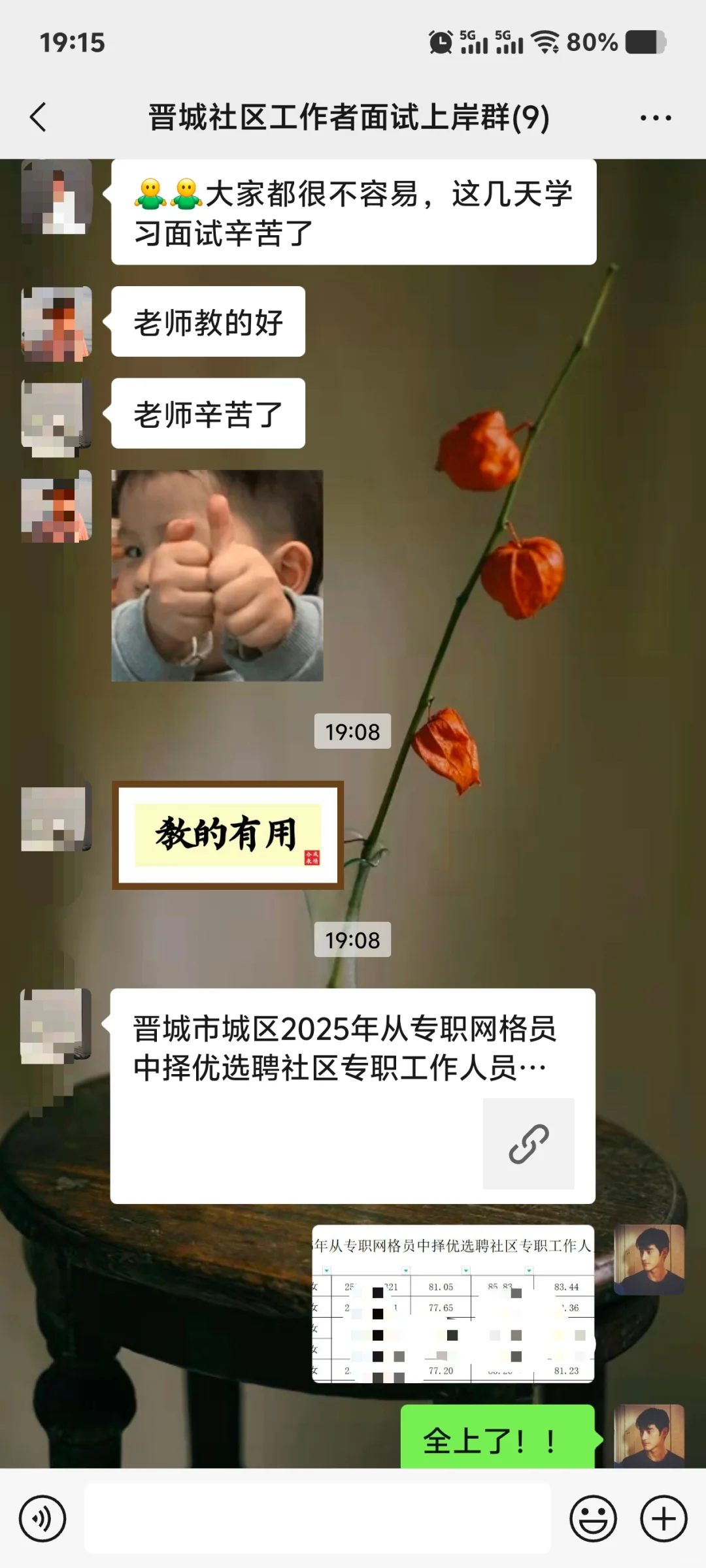 晋城社工结束了，全班上岸，哎！