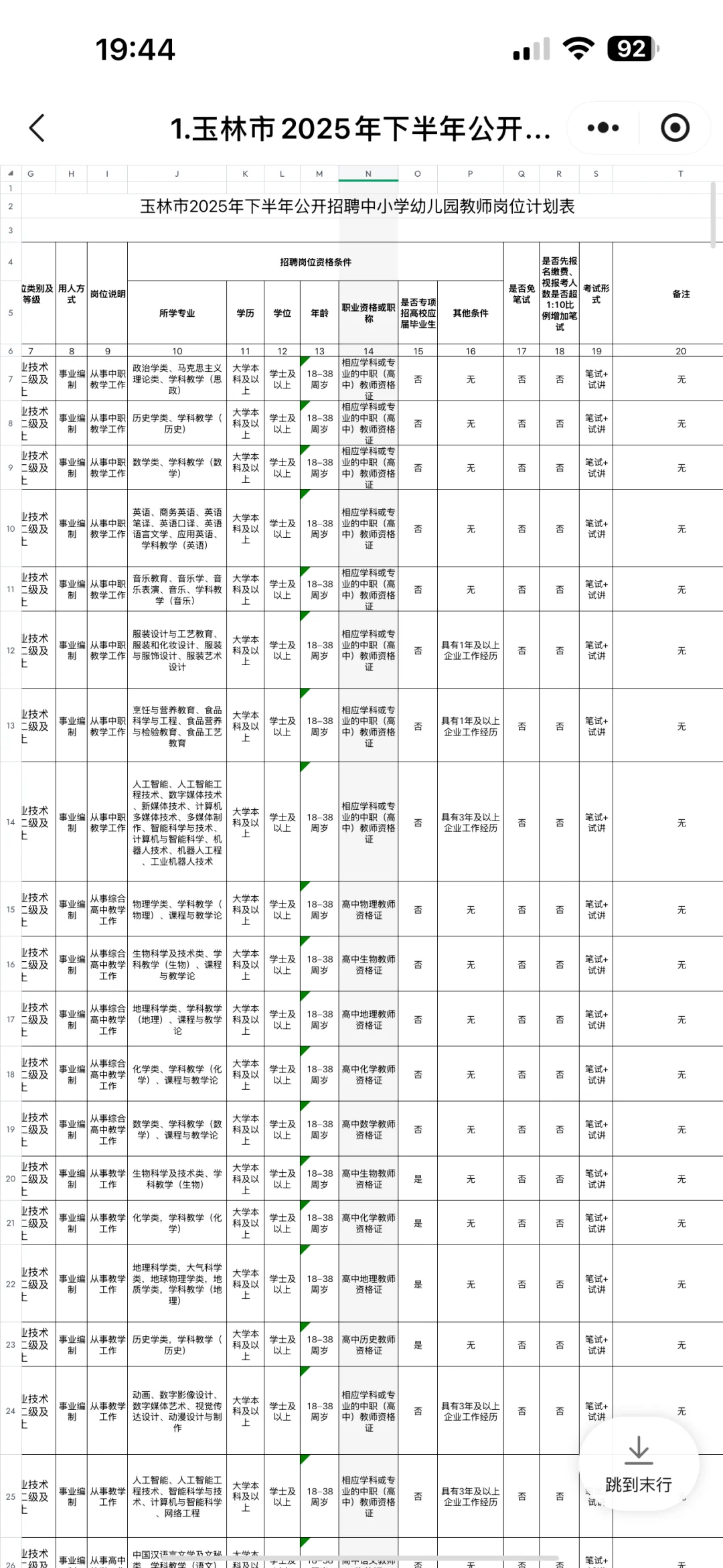 玉林缺老师啦！招聘826名中小学教师！（有编制