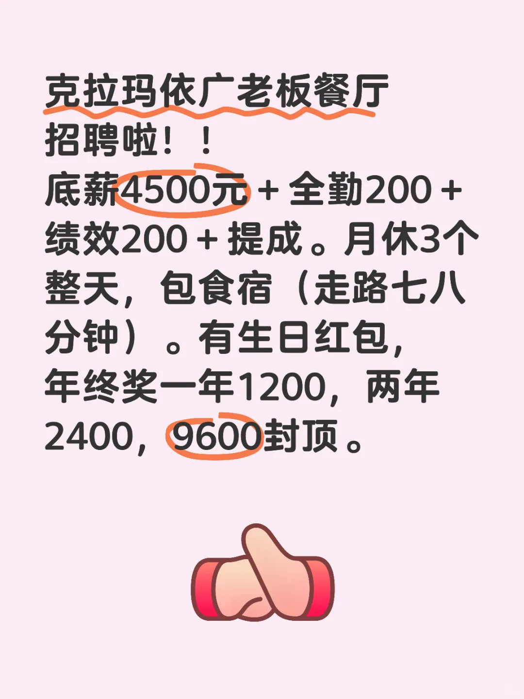 餐饮店招聘