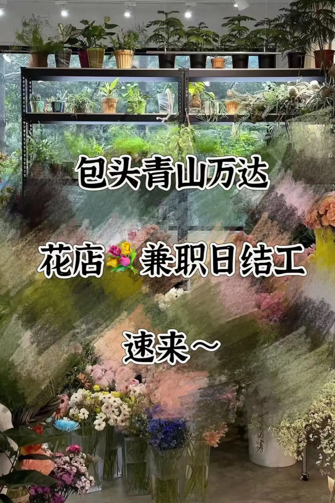 大学生重生之花店兼职日结工