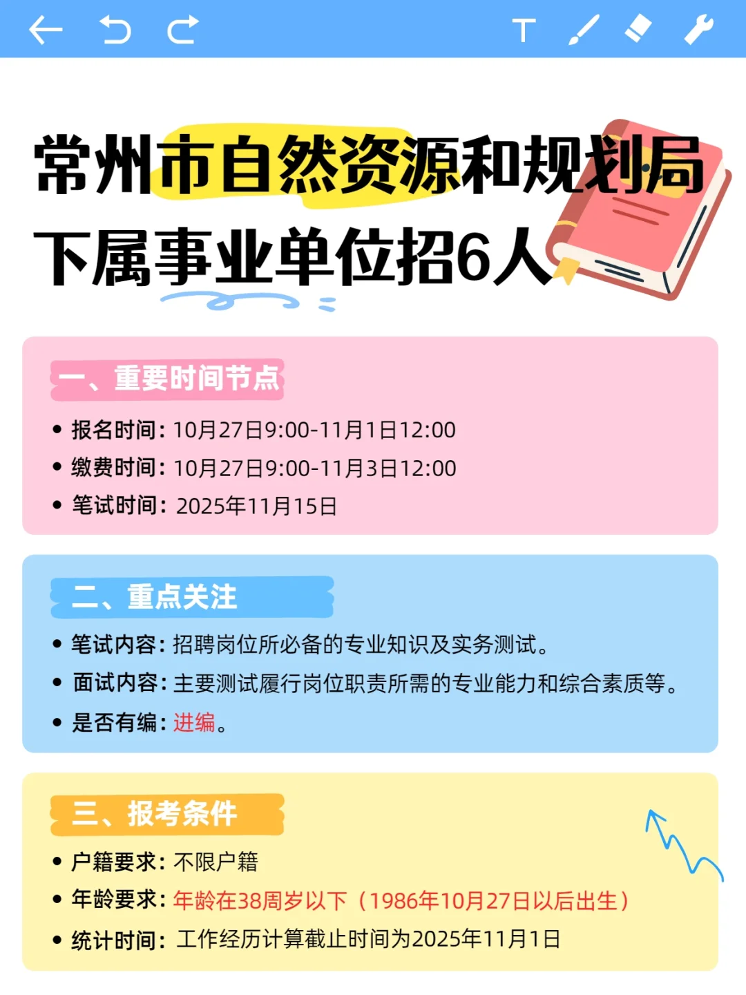 常州事业编招聘｜市自然资源和规划局招6人