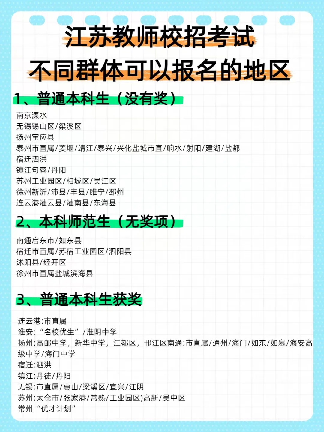 26江苏教师招聘校招时间线