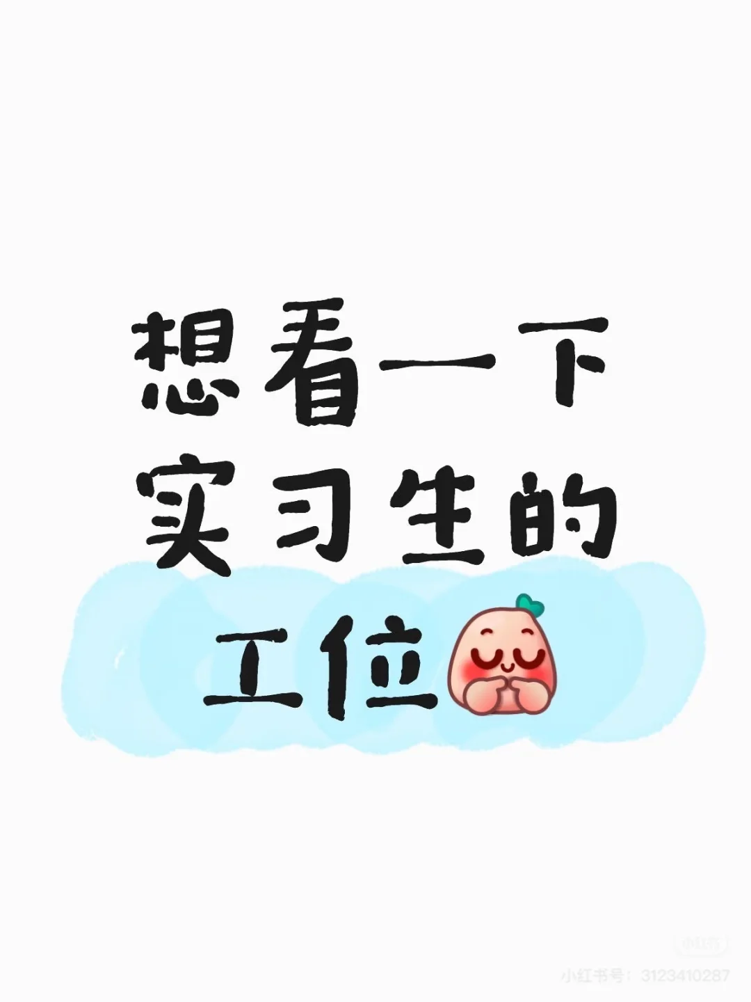 想看一下实习生的工位