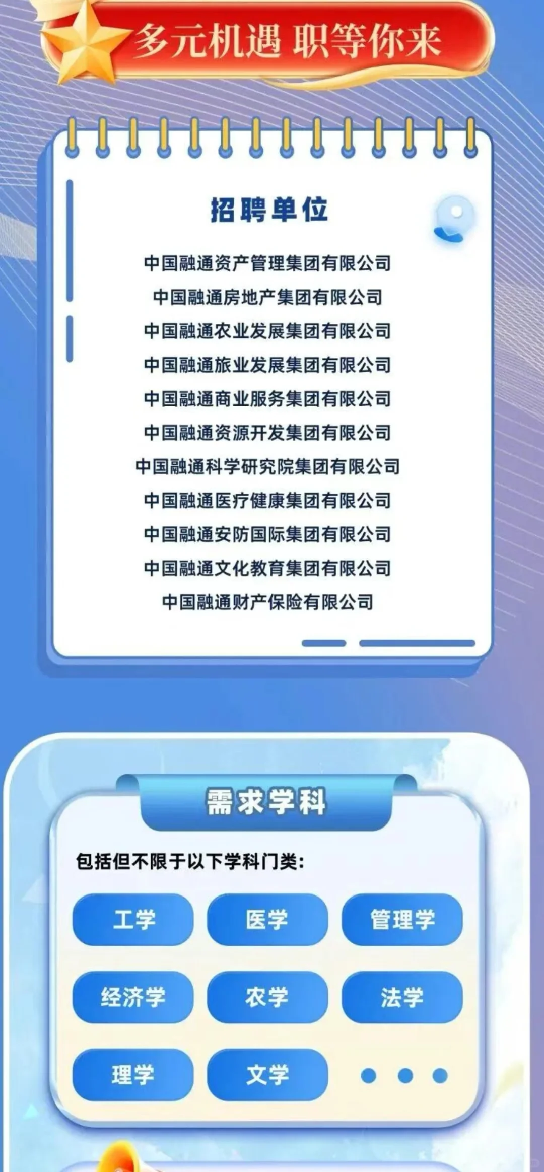 中国融通2026届校园招聘