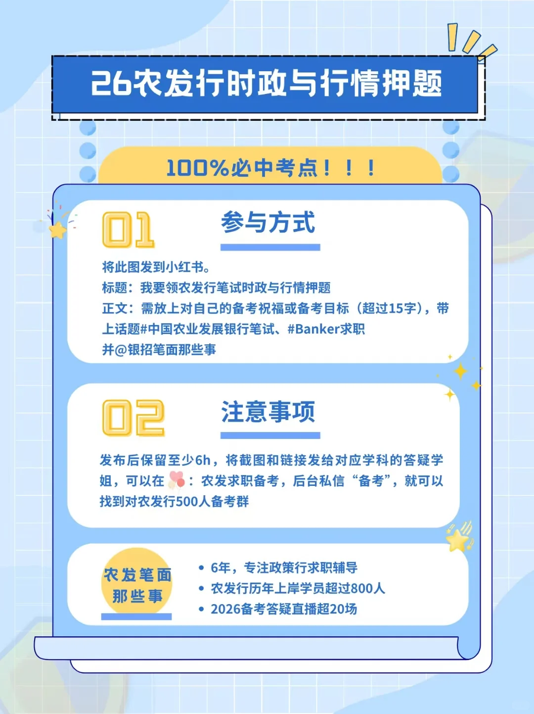 我要领农发行笔试时政与行情押题