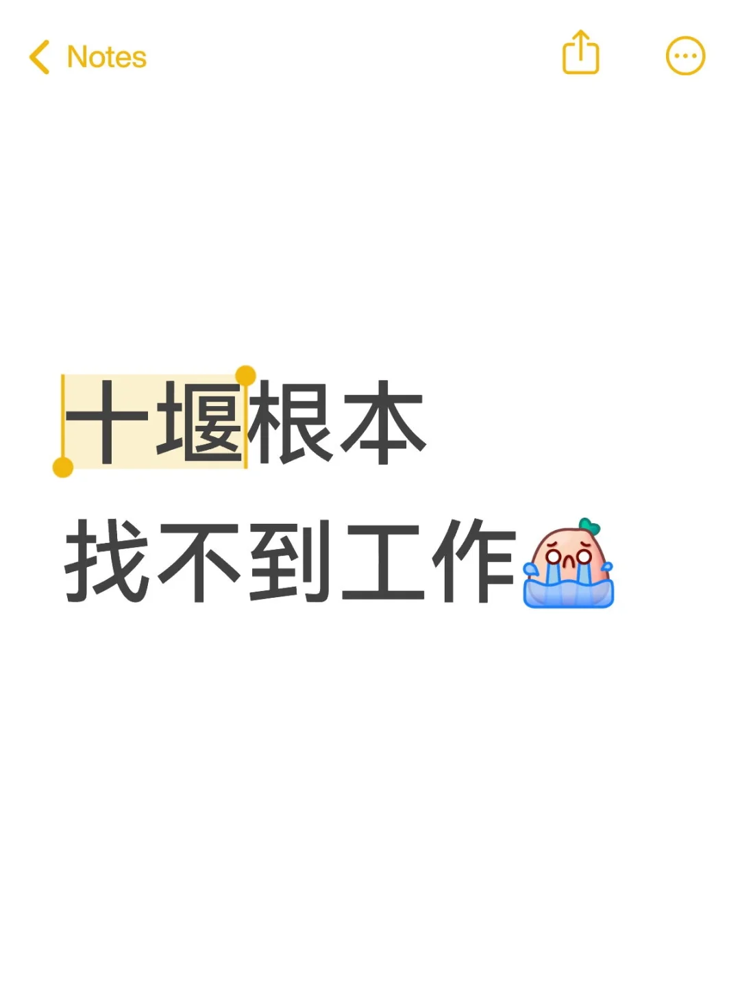 十堰根本找不到工作😭