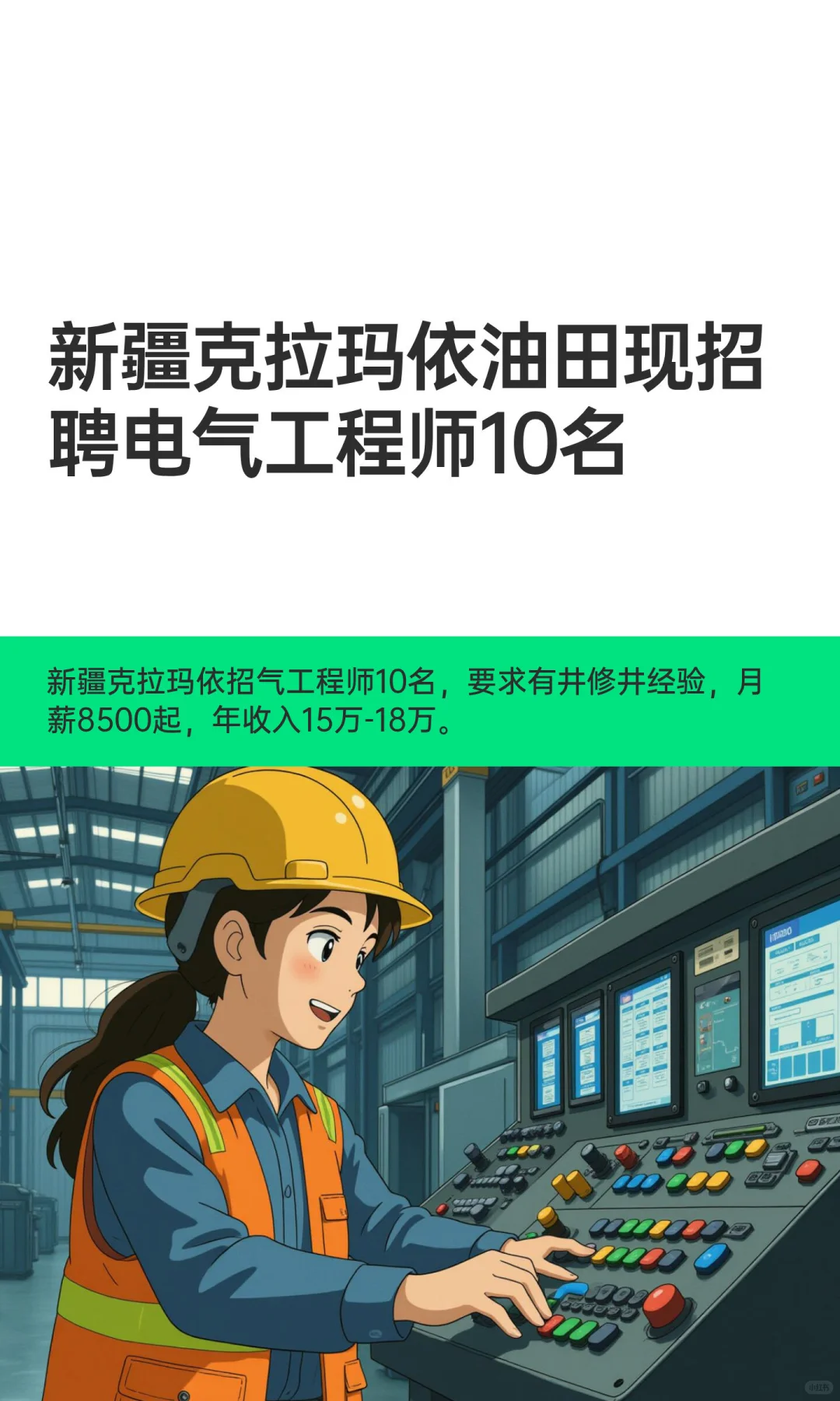 新疆‬拉玛‮油依‬田现招‮电聘‬气工程师