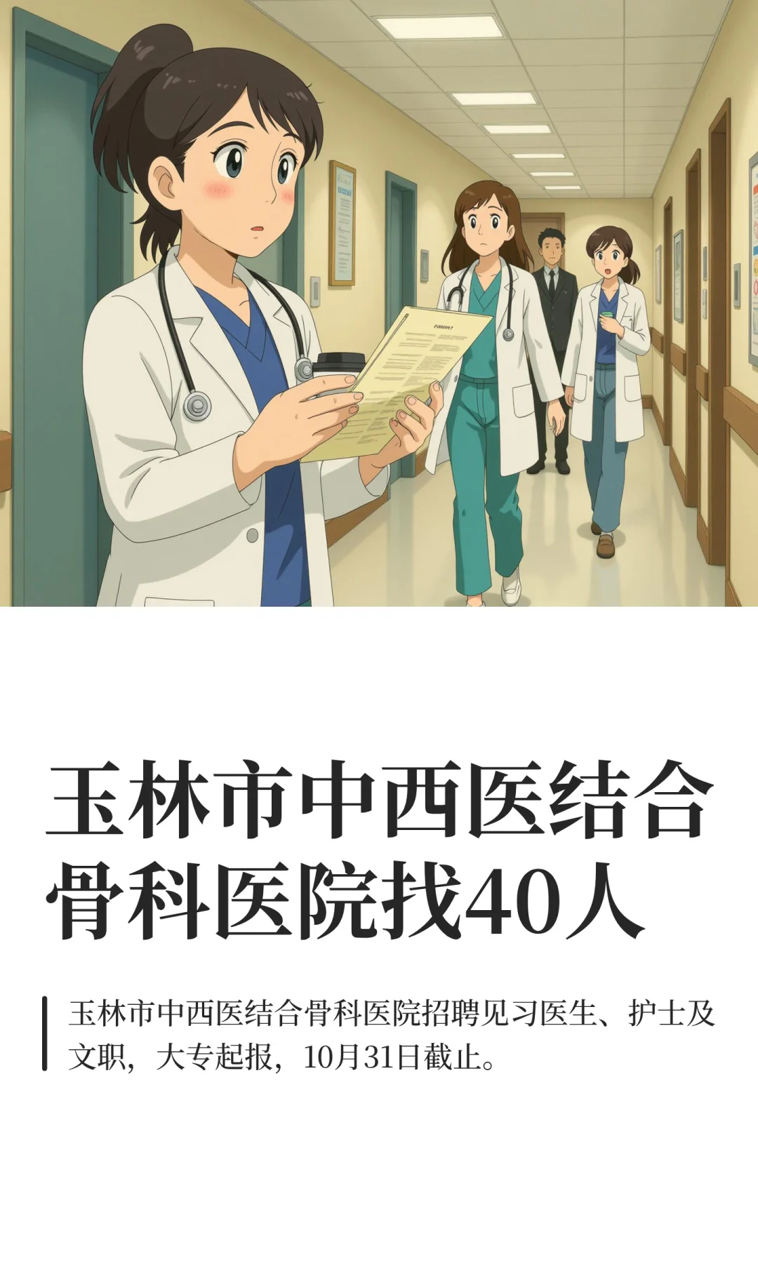 10月23日好单位|玉林市中西医结合骨科医院