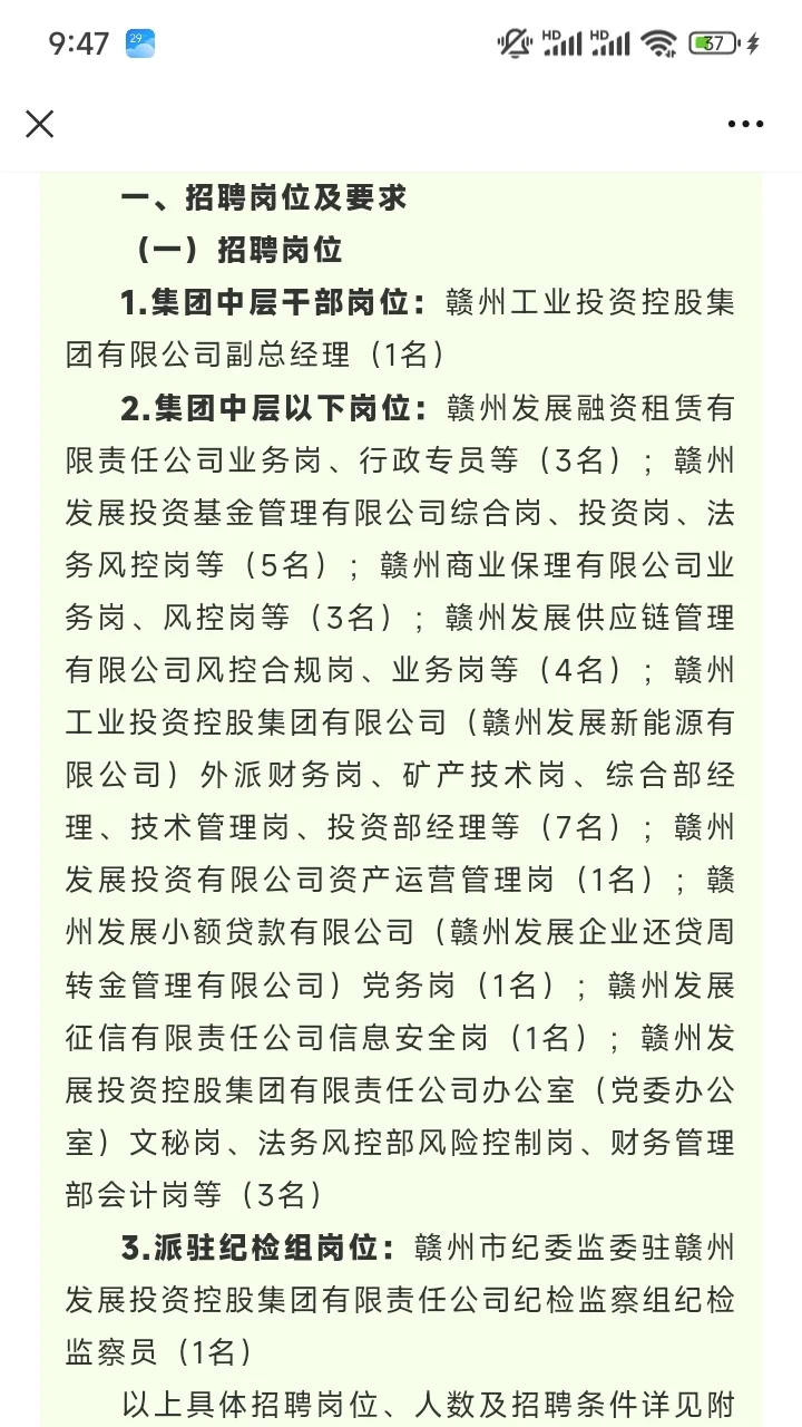 赣州发展投资控股集团有限责任公司2025年公