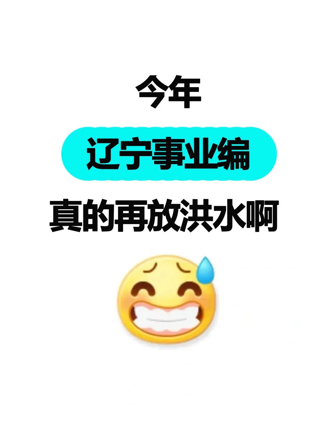 今年辽宁事业编，真的再放洪水啊啊啊啊啊