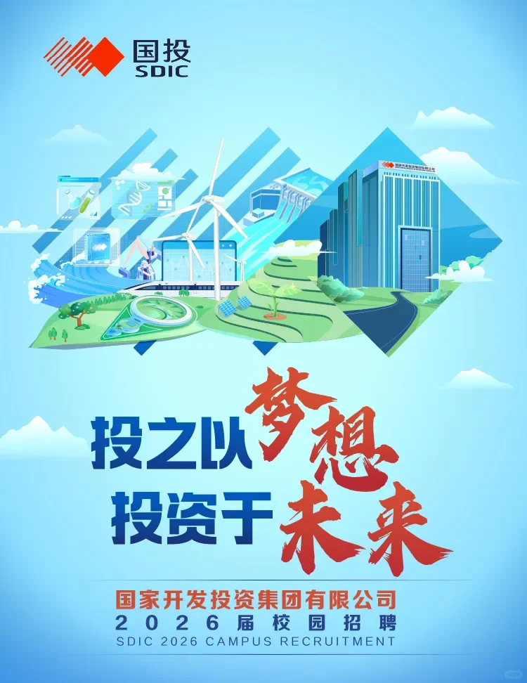 国家开发投资集团2026届校园招聘，40个岗位