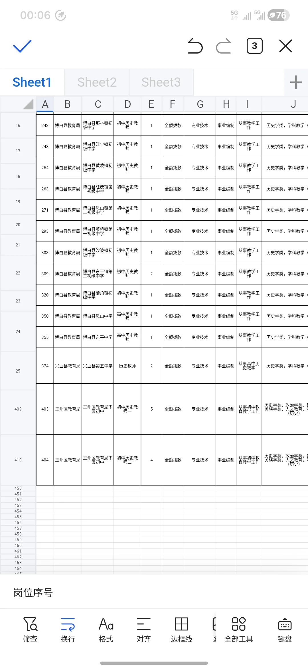 问问玉林教招的学校情况