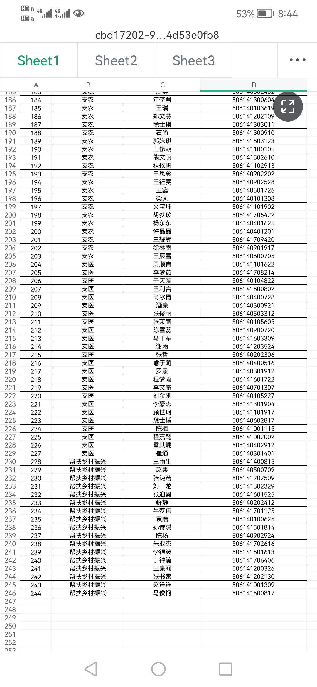 恭喜各位局长，周口三支一扶录用名单出了。