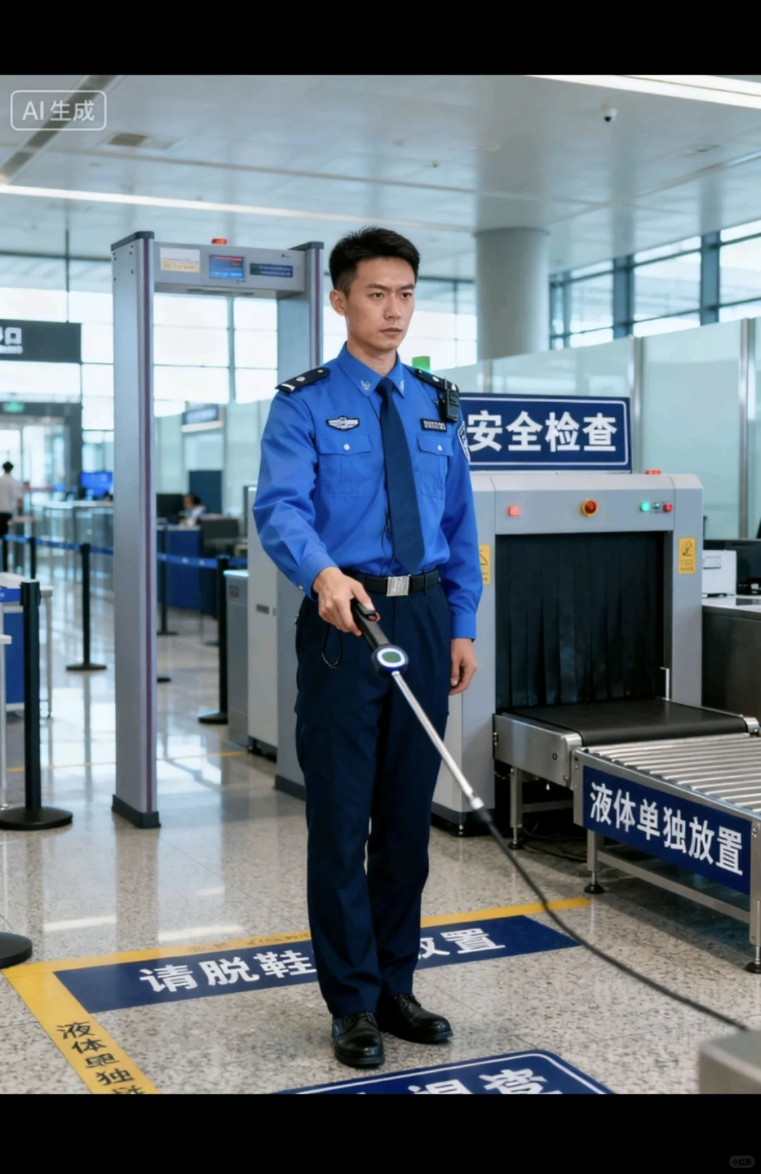 合肥火车站安检员