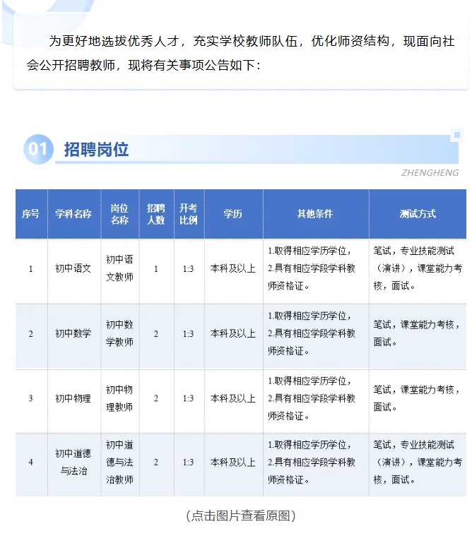 民办中学招聘|常州市正衡中学