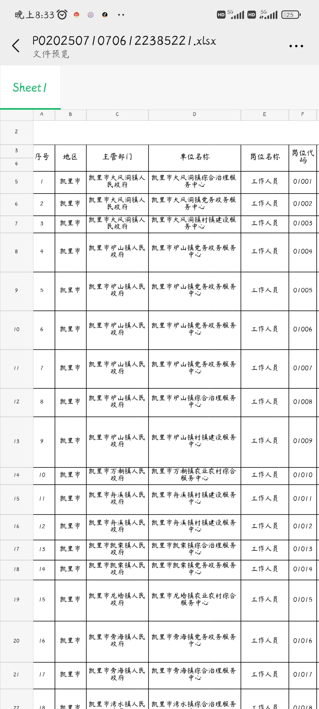 共招录181名工作人员