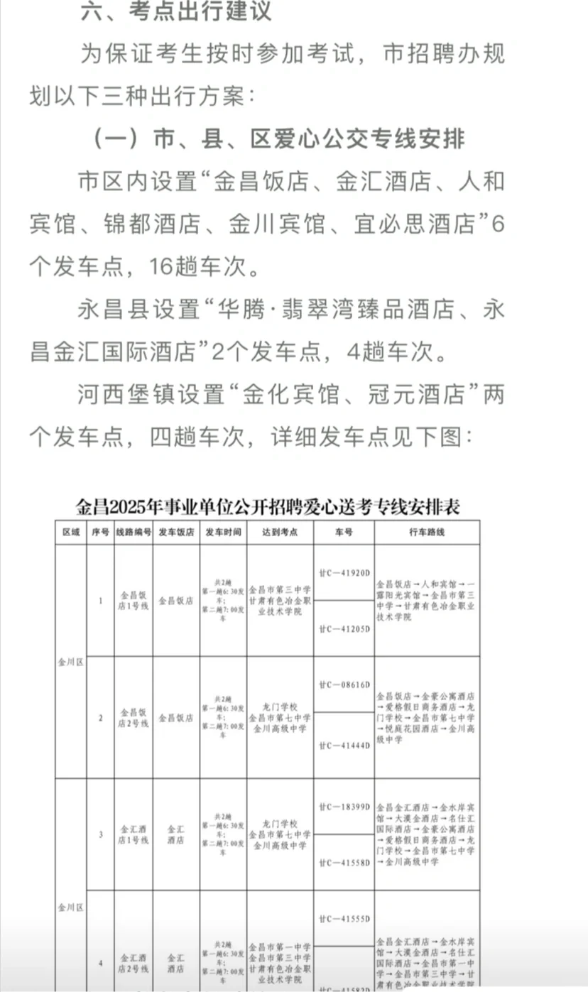 25金昌事业单位笔试通知发布！很重要