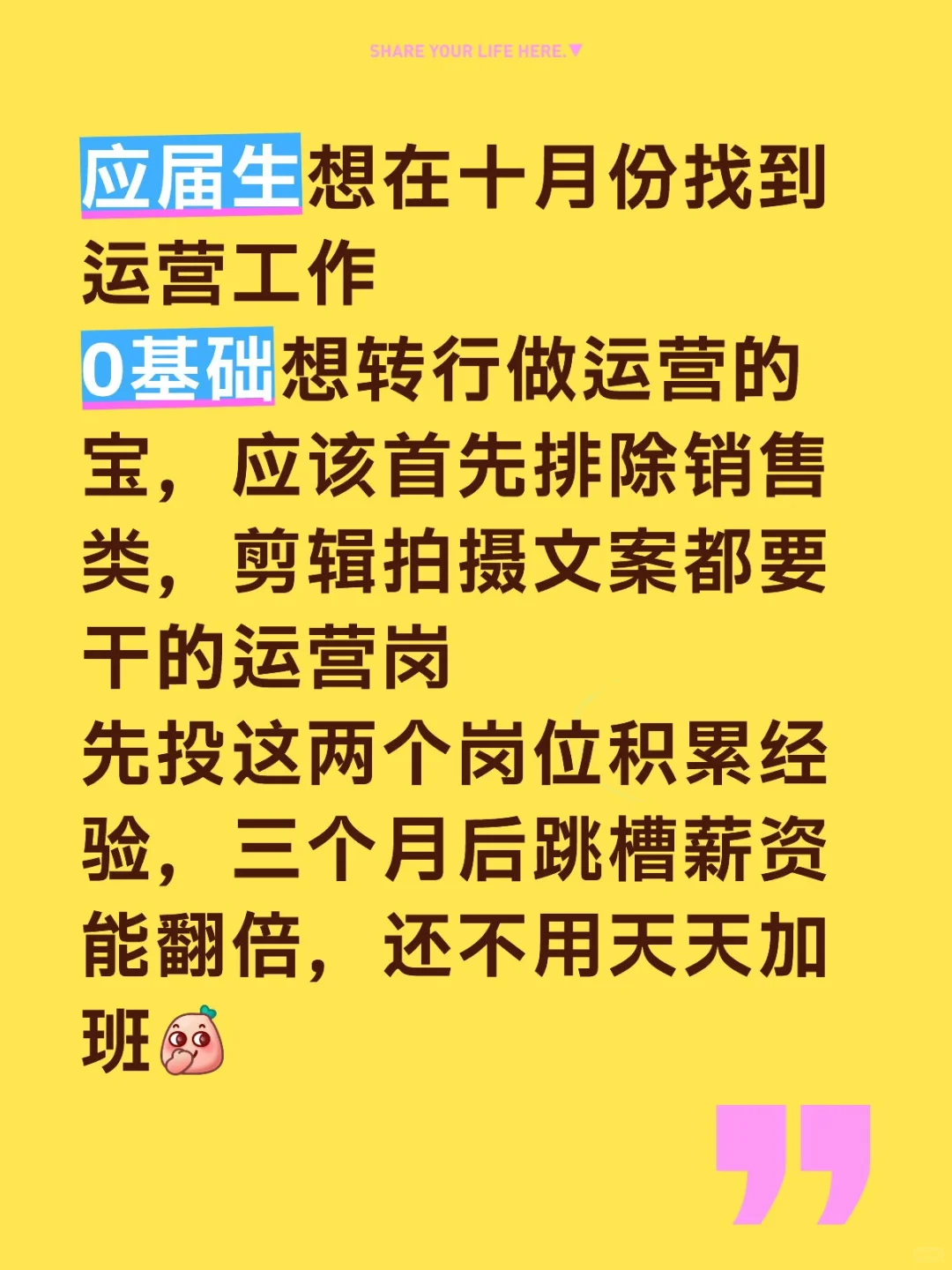 真正的好岗位，是会给0基础小白成长时间的