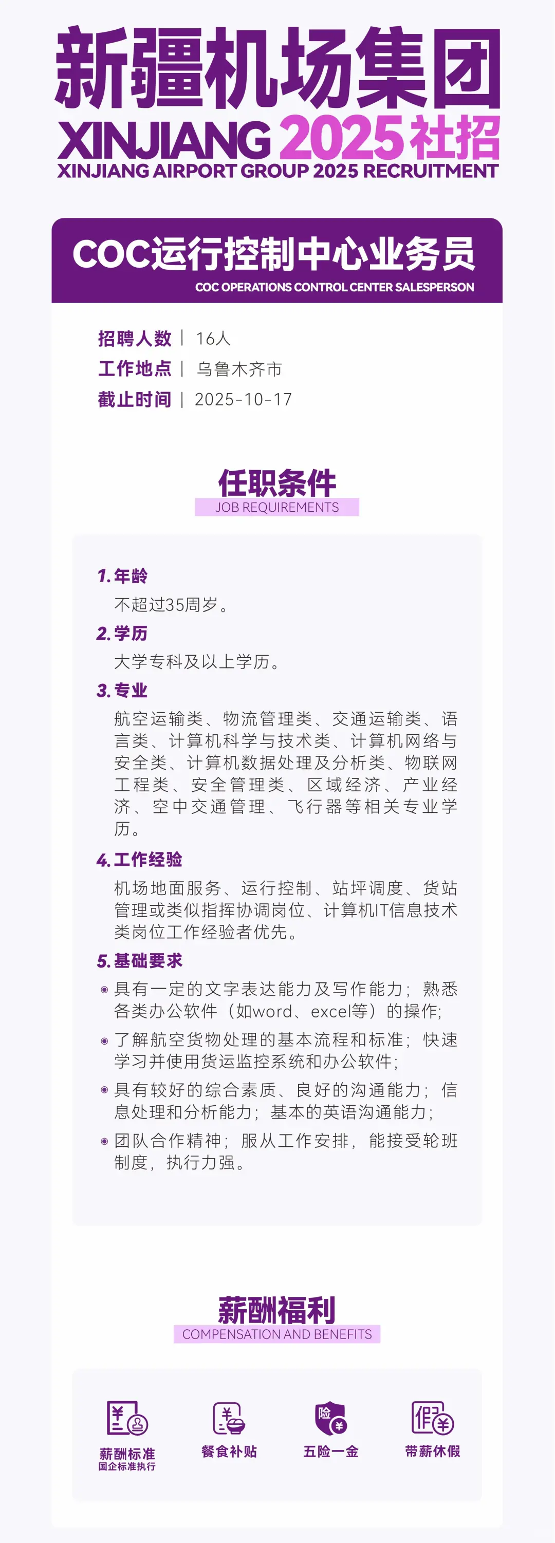 新疆机场集团2025社招✈️