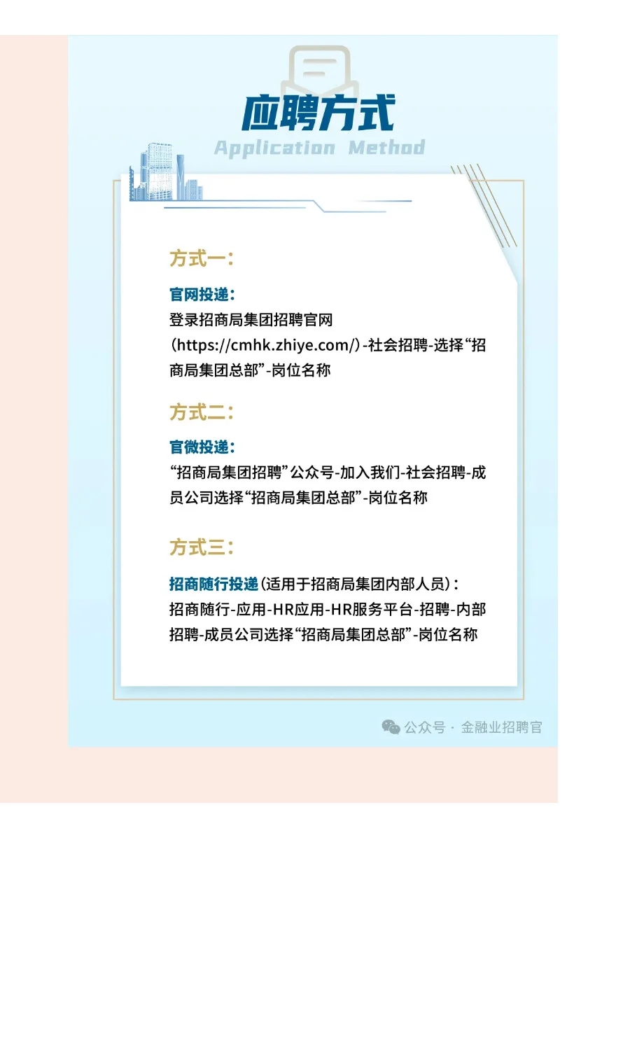 社招 | 招商局集团总部招聘