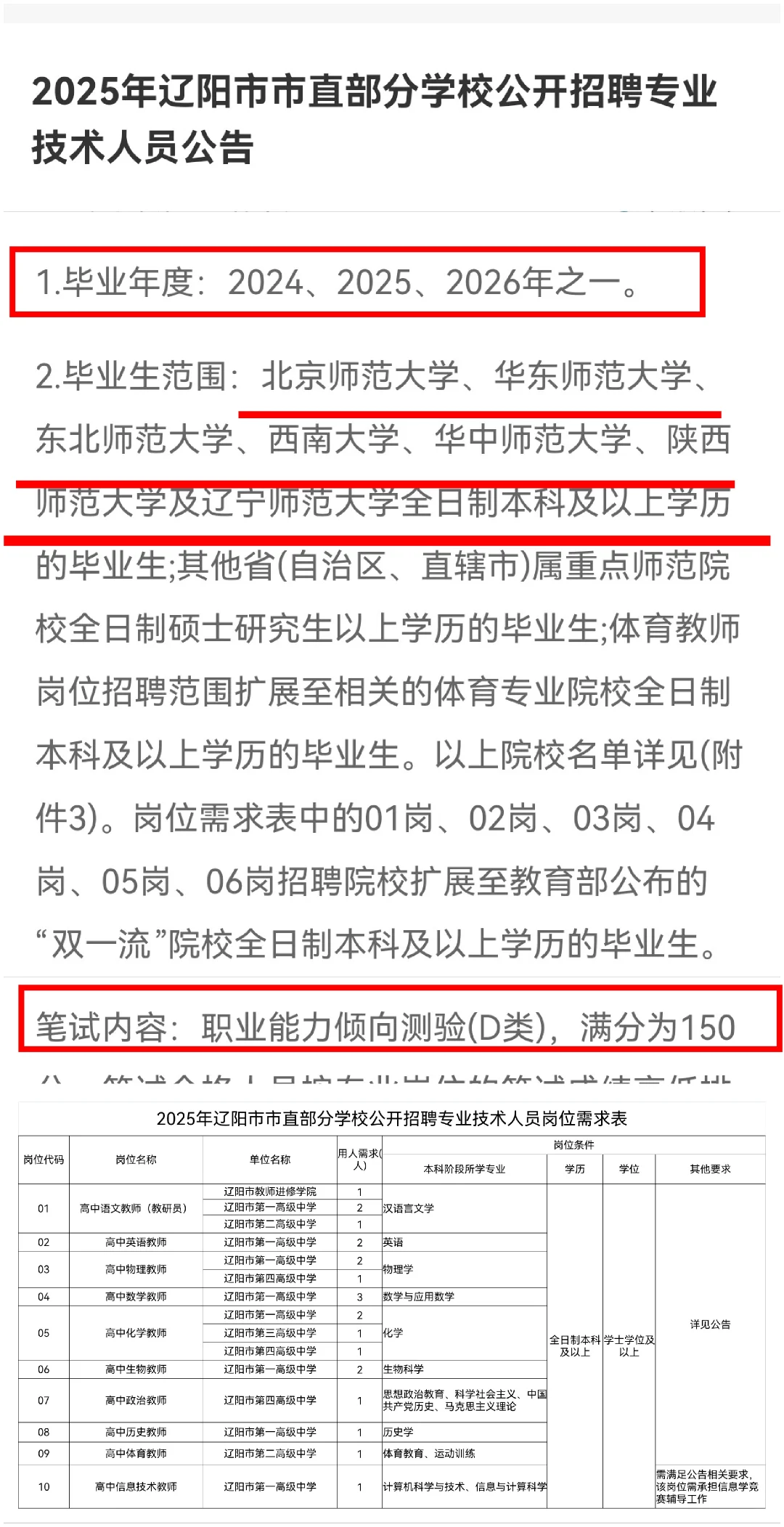 辽师可报||26辽阳教师编校招招考22人❗️