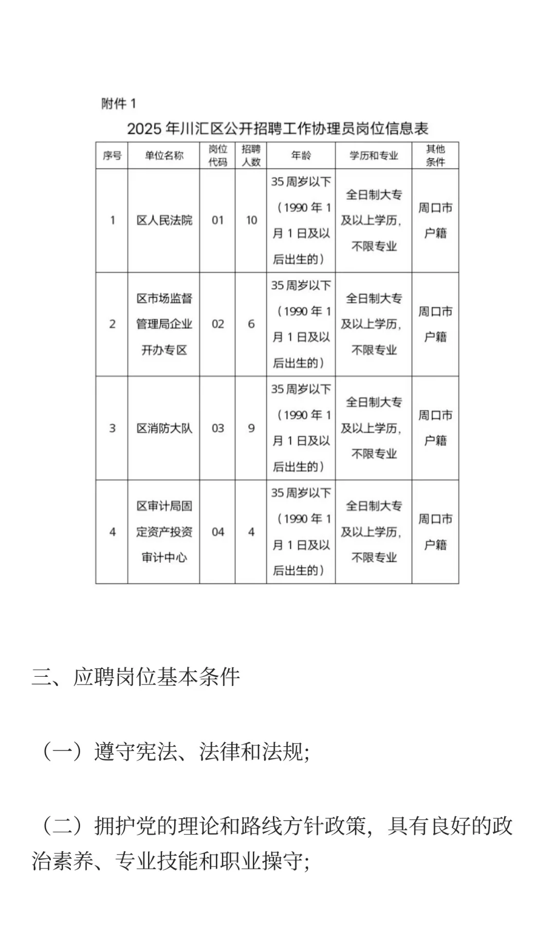 2025年周口市川汇区公开招聘工作协理员公告