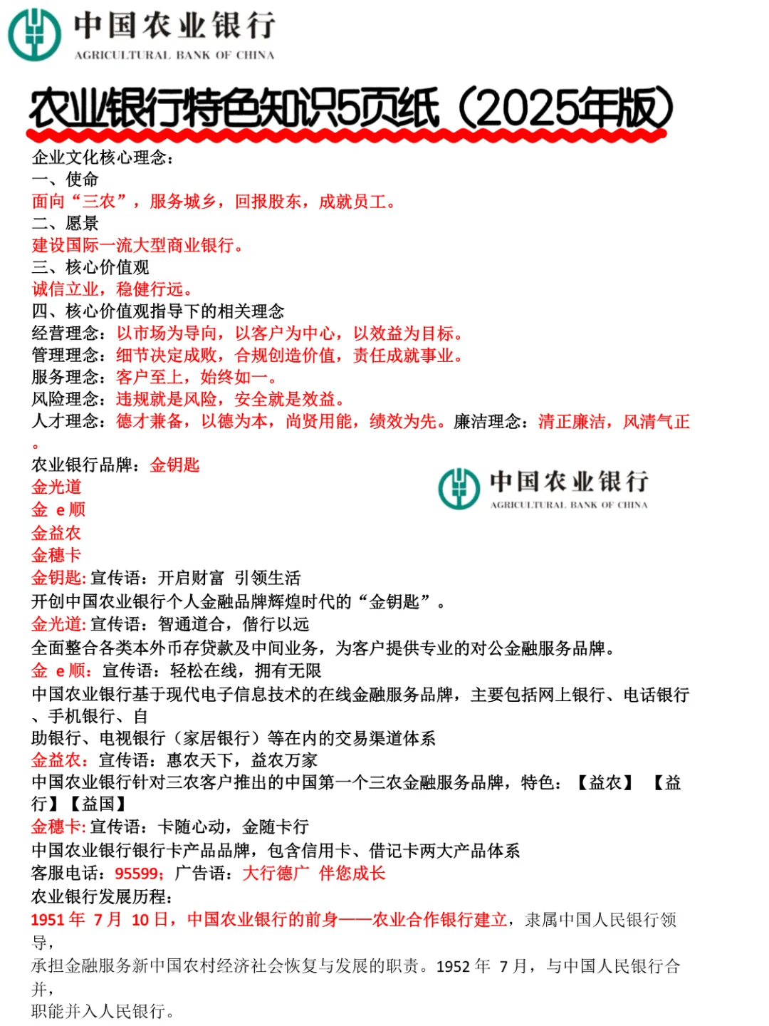 农业银行，反正就这几套卷，熬夜背！