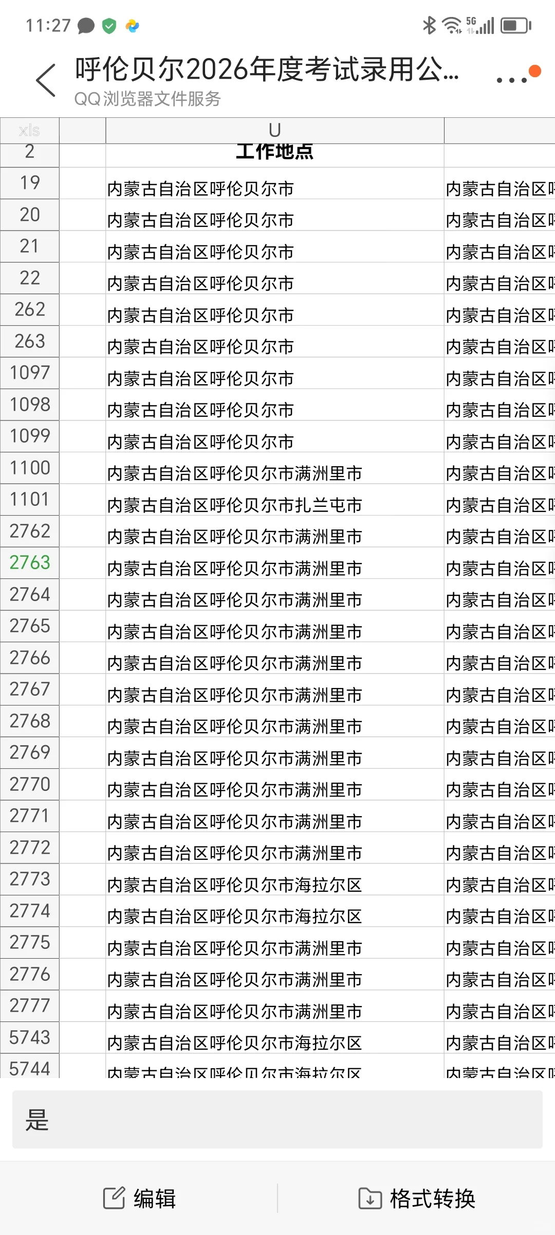 呼伦贝尔考公的看过来