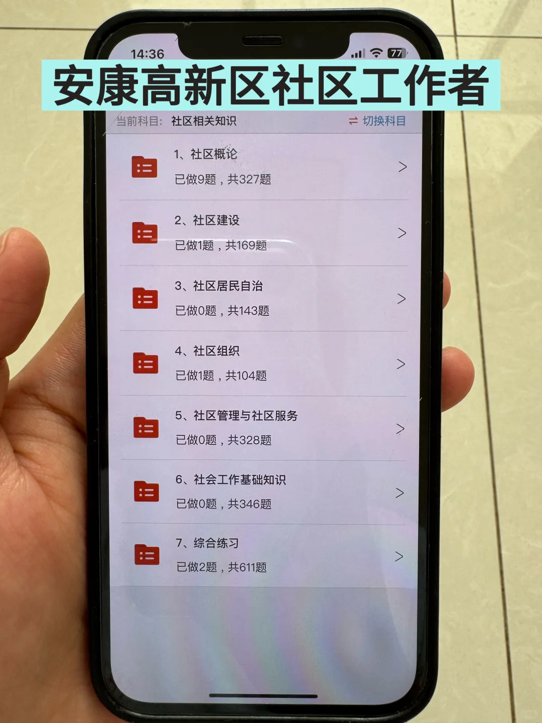 安康高新区社区工作者很水的，大概率考这些