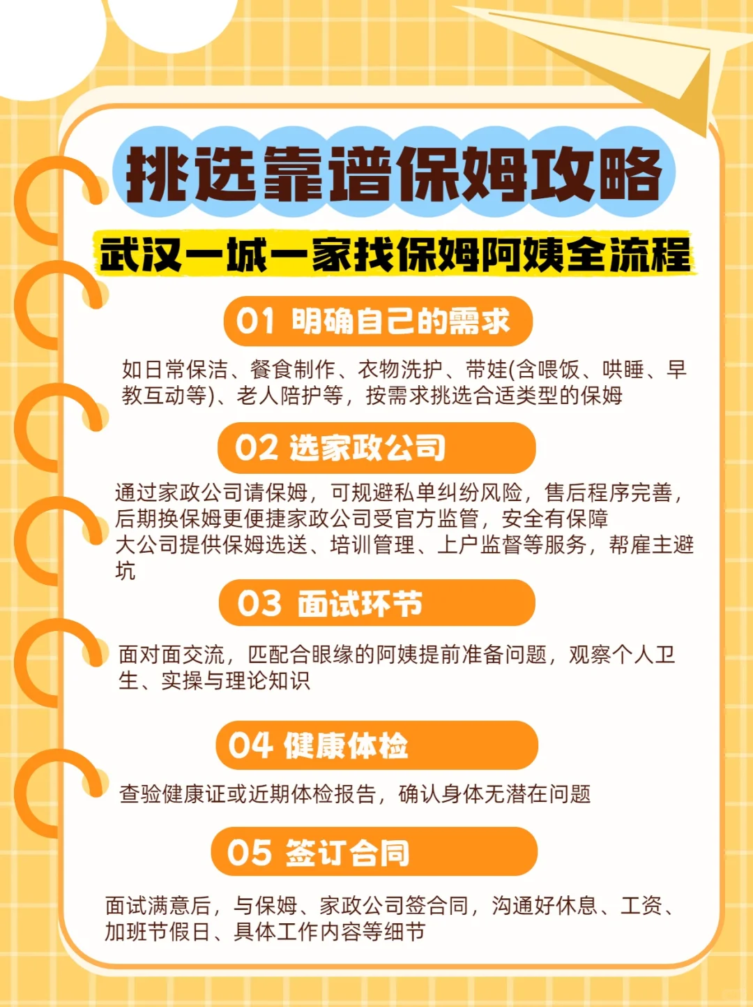 💡保姆阿姨聘用攻略！超全流程奉上