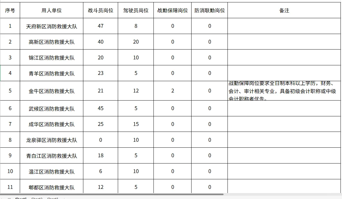 成都市消防救援支队招录专职消防队员539人