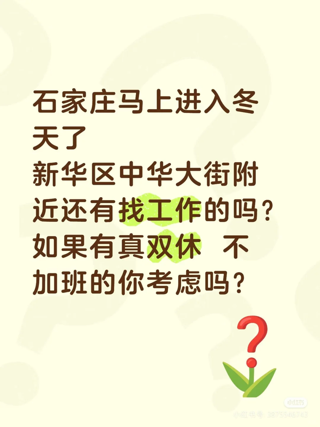 石家庄早九晚六双休不加班