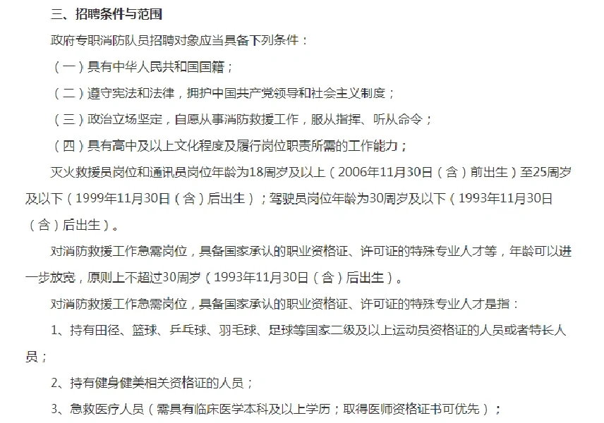 2024吐鲁番市招聘政府专职消防员公告