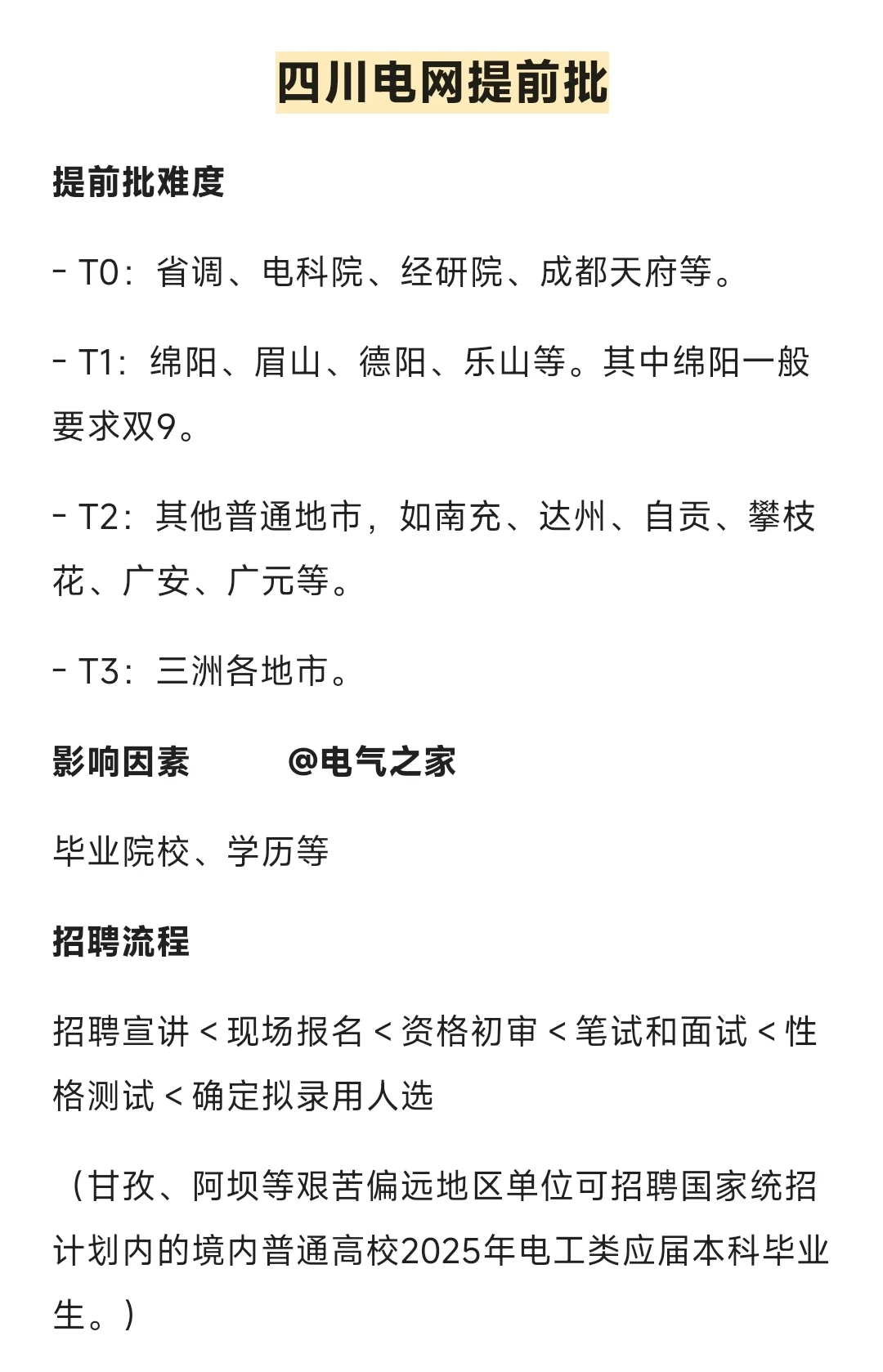 四川电网提前批情况