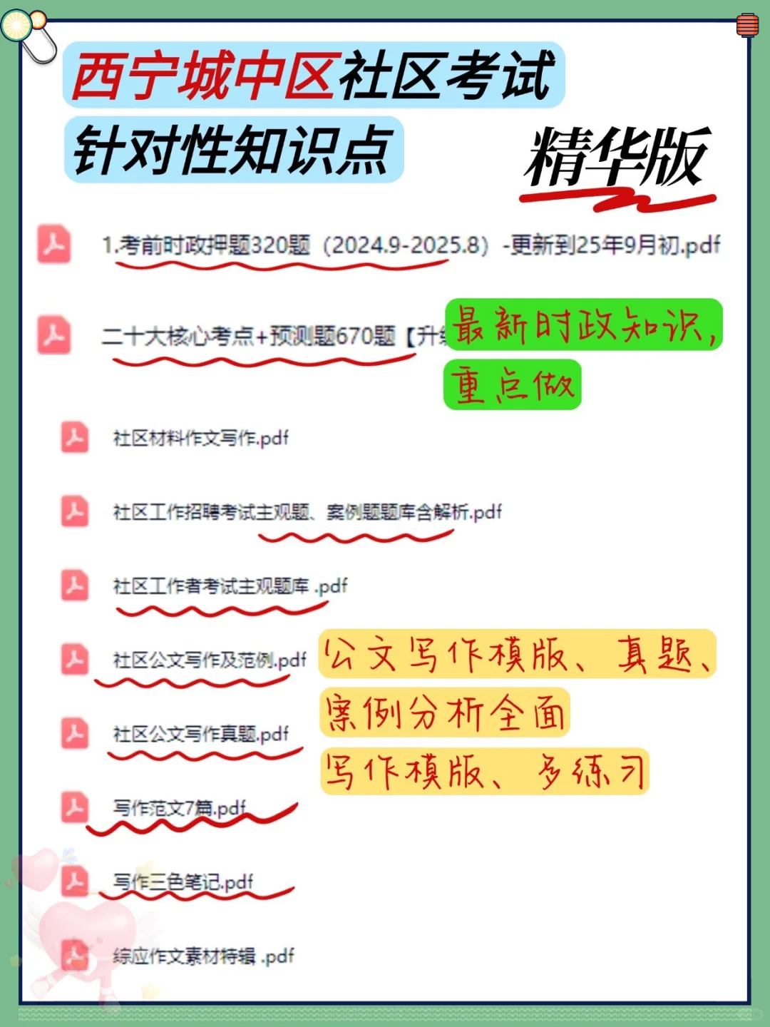 西宁城中区社区招聘，这次是大放水啊，熬夜背