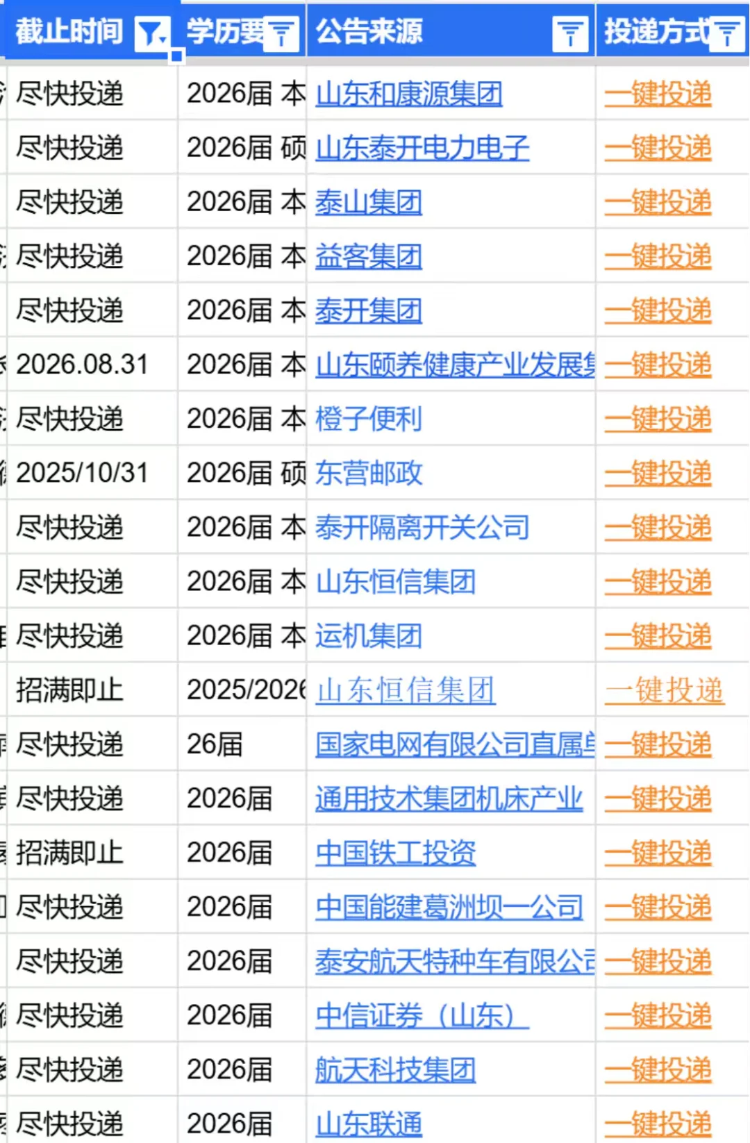 泰安26届秋招来了！