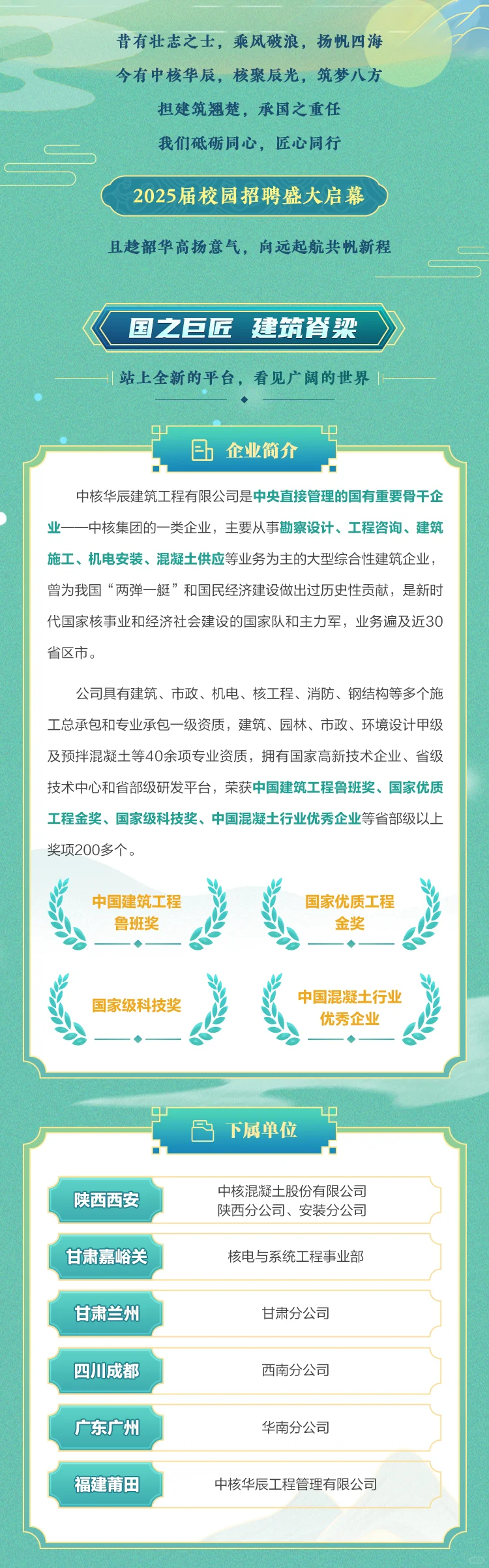 中核华辰2025届校招正式启动