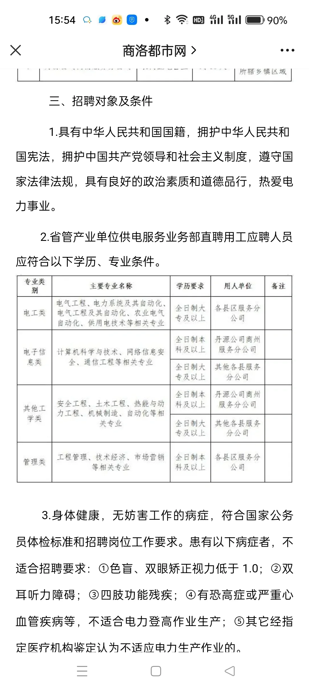 2023商洛丹源电力公司招聘公告（88人）