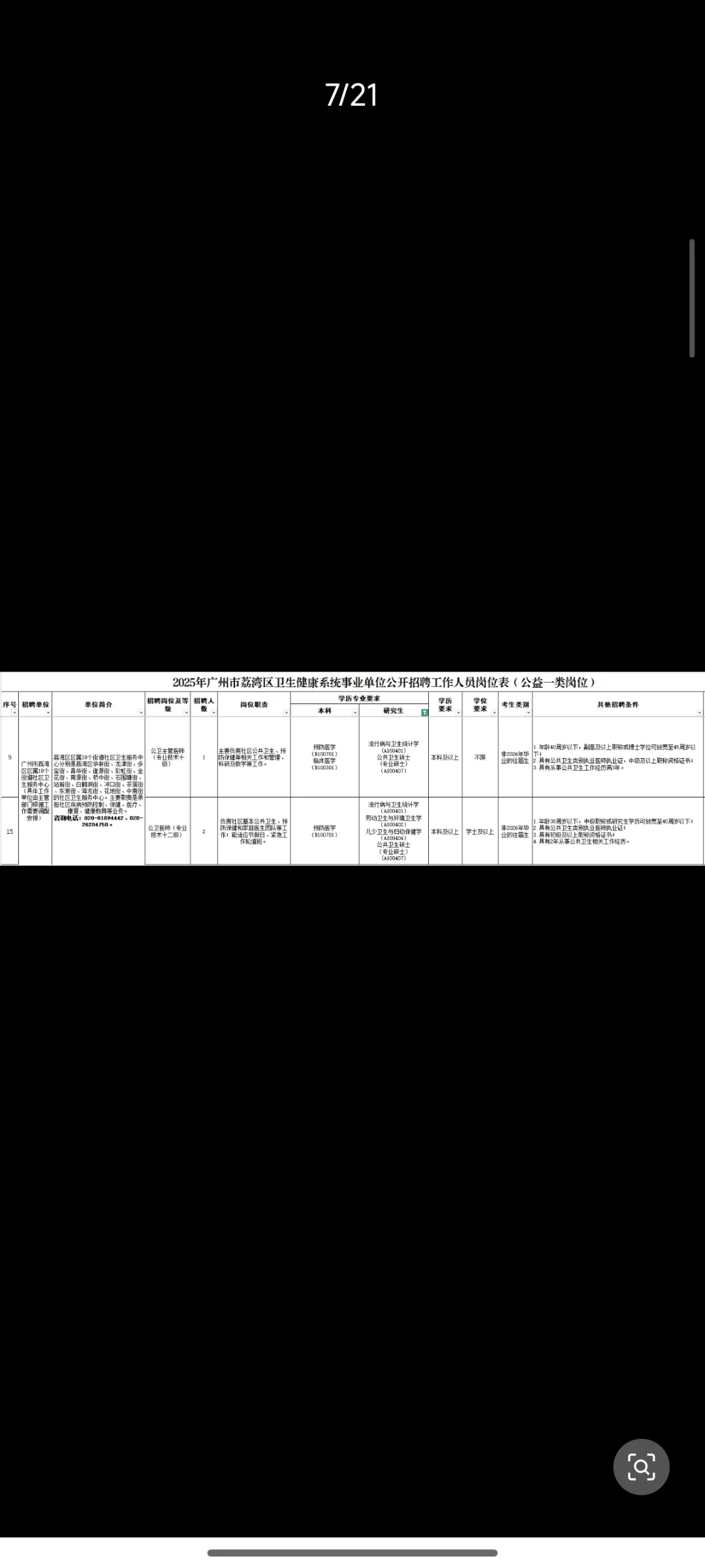 公卫招聘分享——2025.10.27