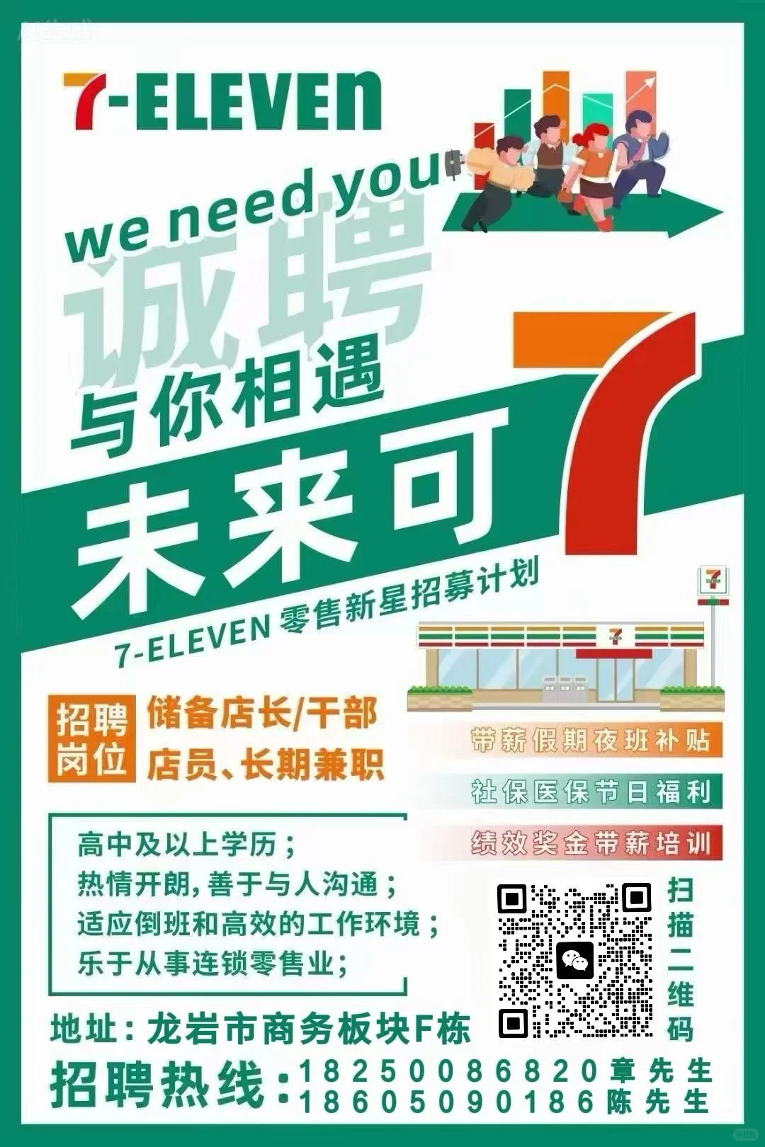 贩卖美好 也寻找发光的你！711招聘开启🔛