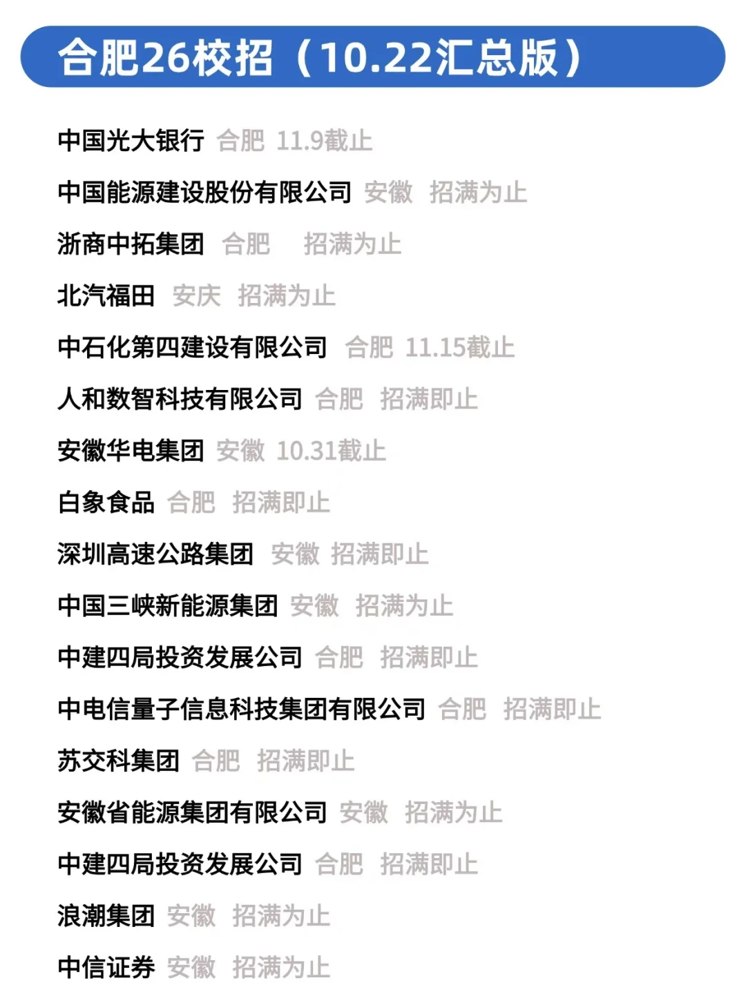 10.22一门心思就是投合肥校招😘！！