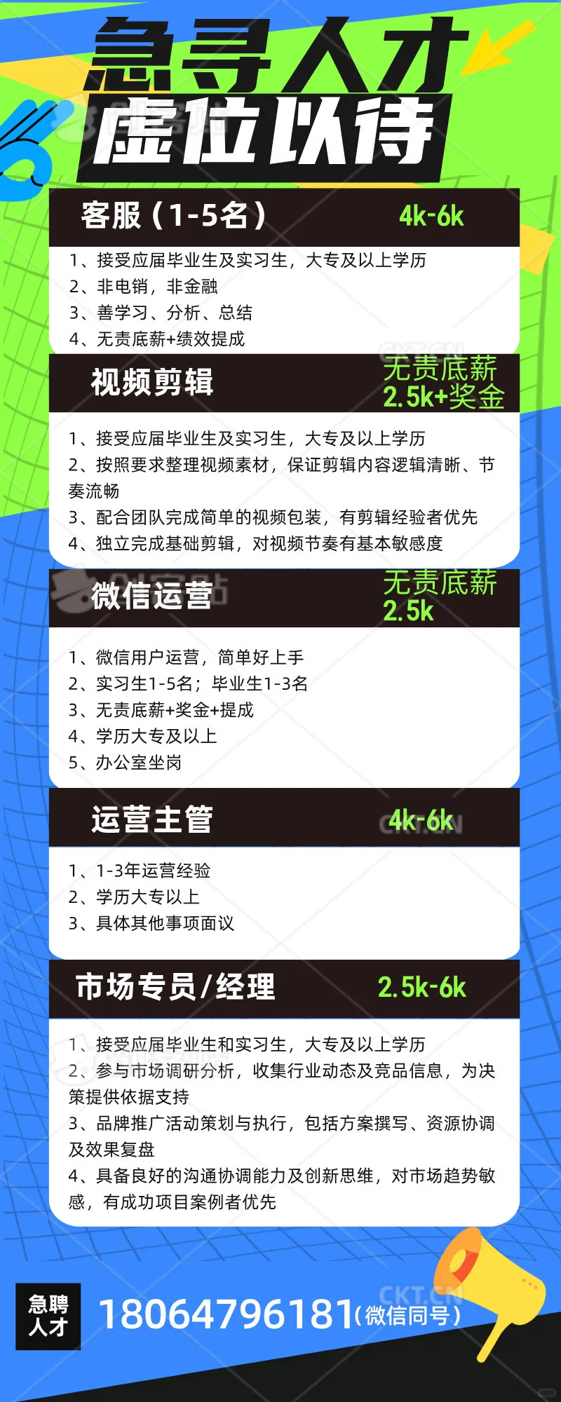 天津找工作的宝子看过来！急聘人才～