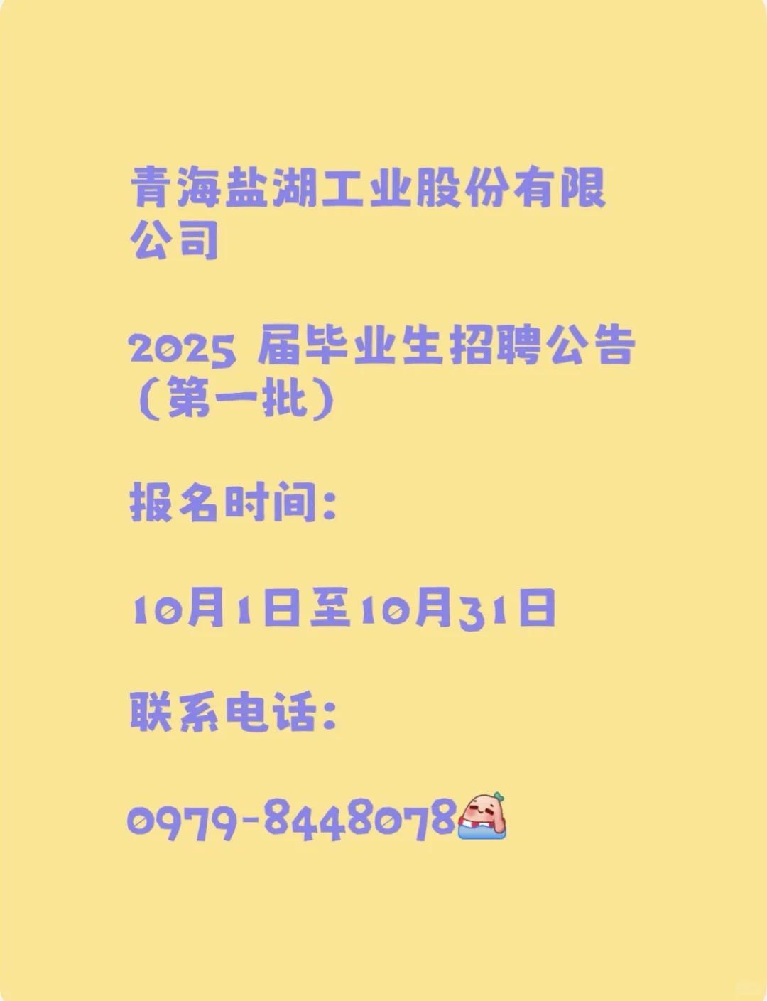 2025青海盐湖工业股份有限公司招聘49