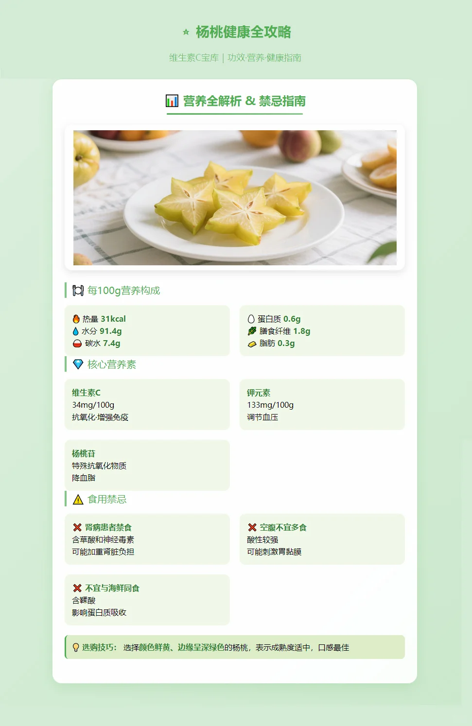 杨桃这样吃｜越吃越享瘦！